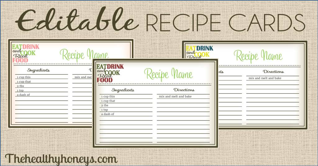 real-food-recipe-cards-diy-editable-the-healthy-honeys