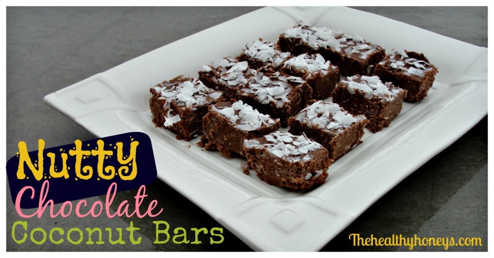 Nutty chocolate coconut bars