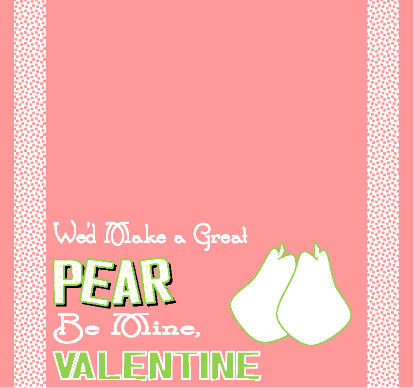 Healthy Valentine Treats pear