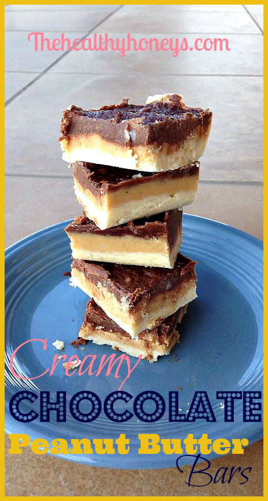 creamy chocolate peanut butter bars