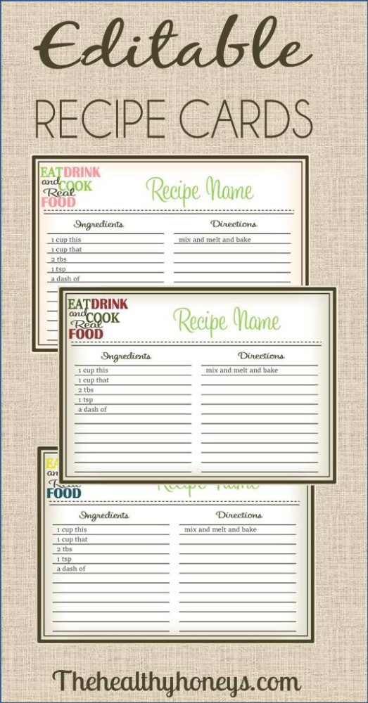 Printable Drink Recipe Cards Printable Word Searches