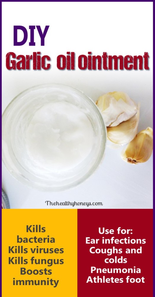 Natural garlic salve