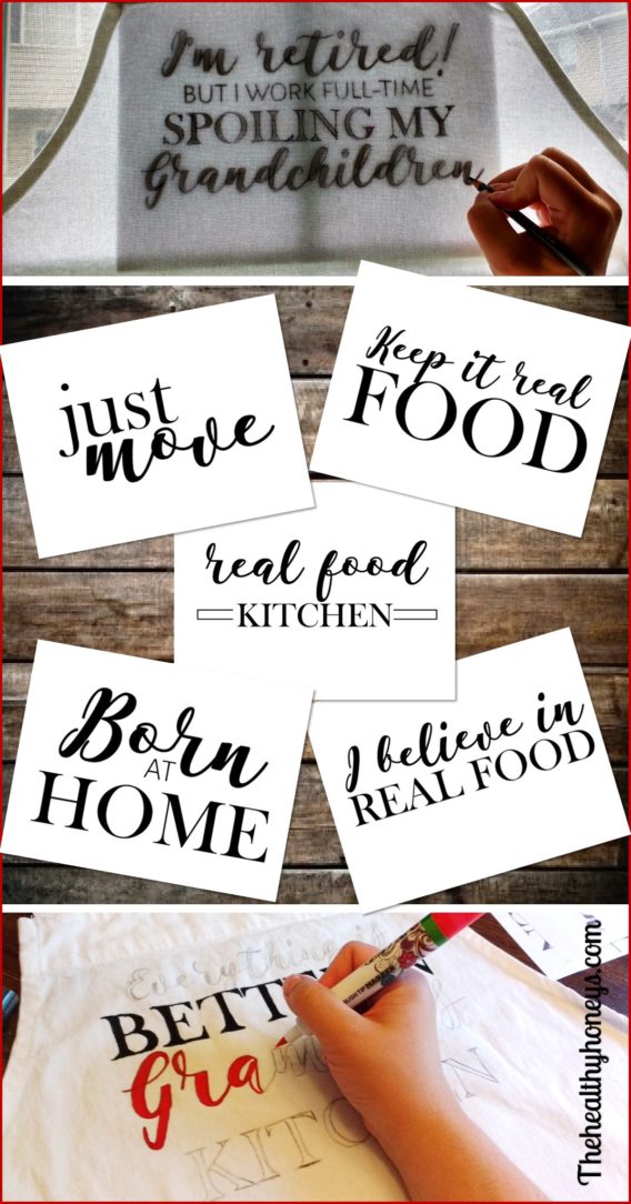 Real food quotes for apron